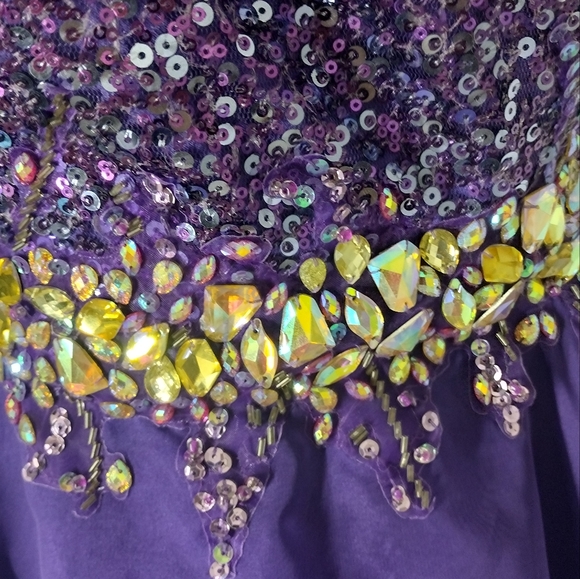 Beautiful formal  Fabuluxe purple dress - Picture 8 of 9